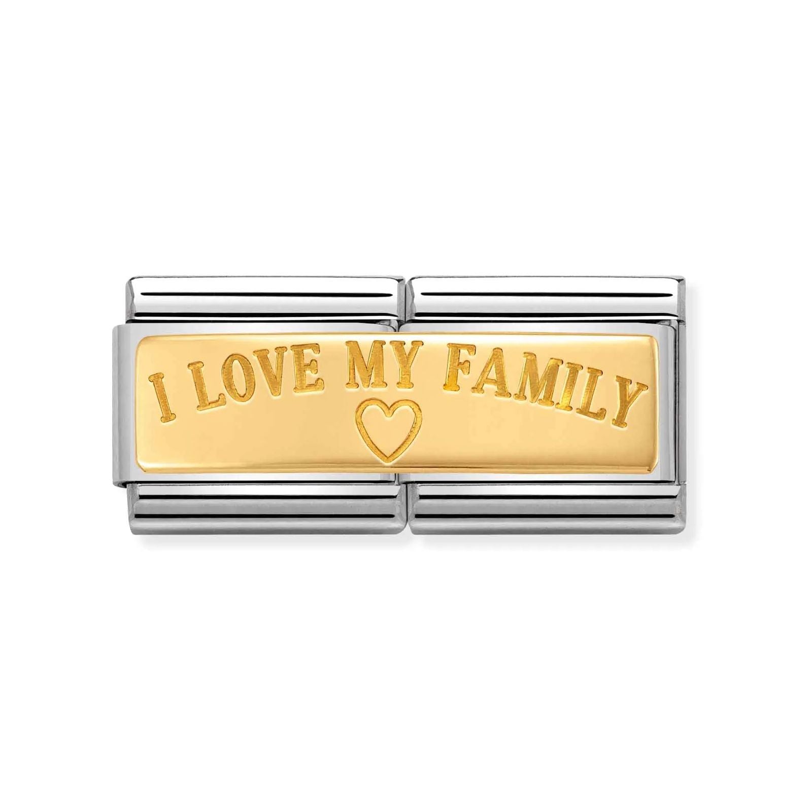 Nomination 030710/03 Classic I Love Family Steel Charm Jewellery