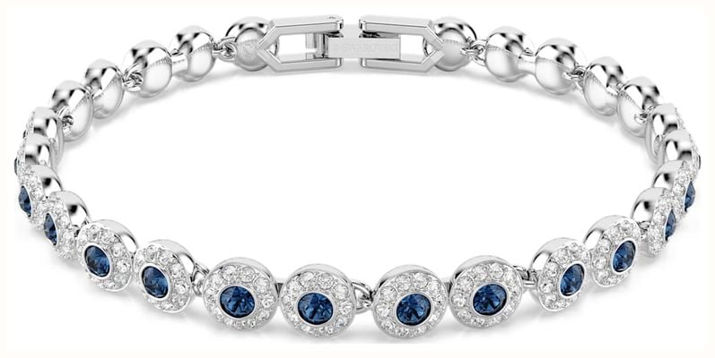 Swarovski Una Angelic Tennis Bracelet, Blue, Round Cut 5733401