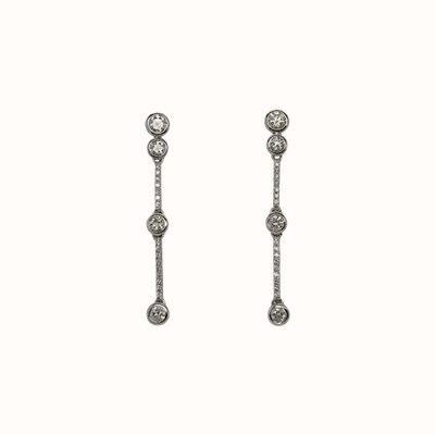 James Moore Clarity Plt Dia Drop Earrings 0.33 carat J83846