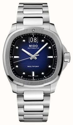 Mido Multifort TV Big Date Automatic (40mm) Blue Gradient Dial / Stainless Steel Bracelet M0495261104100