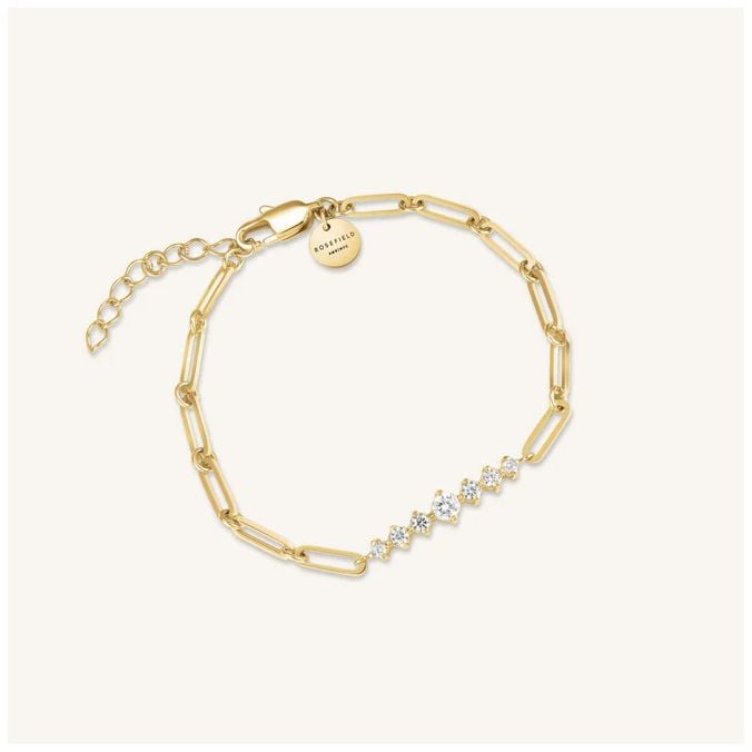 Rosefield Jewellery JBCBG-J1023 Graduated Crystal Bar