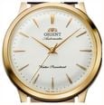 Orient Men's 36mm Automatic Dress Watch White Dial Gold-Tone Stainless Steel Case Brown Leather Strap RA-BB0101S30B - alternate view 2