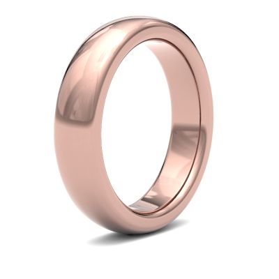 James Moore Wedding Rings | 9ct Rose Gold | 5mm | ExtraHeavy | Premium Court | AG_5GZP-9R