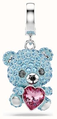 Swarovski Idyllia Blue with Pink Heart Crystal Bear Charm 5750253