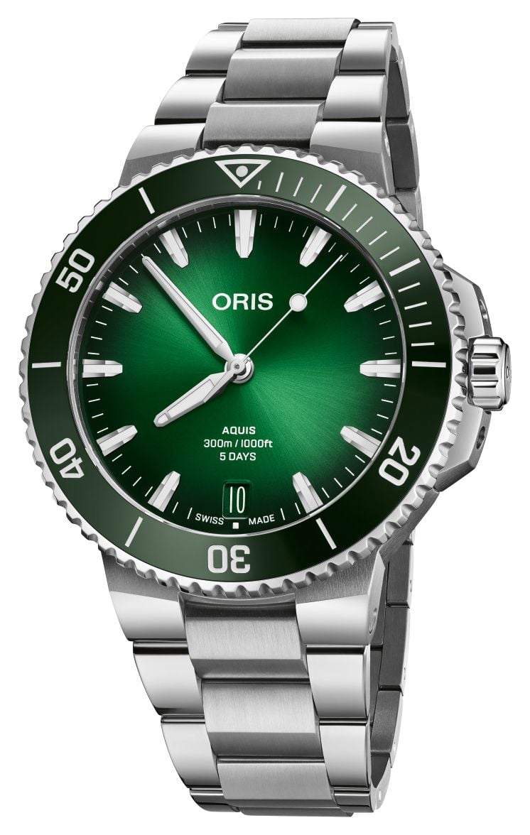 ORIS 01 400 7790 4157-07 8 23 02PEB Aquis Date Calibre 400 Watch