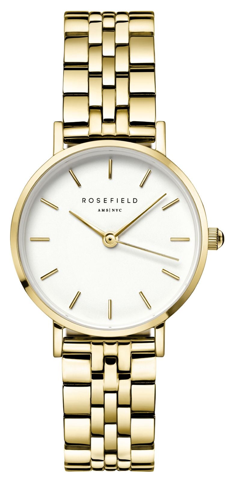 Rosefield 26WSG-267 Small Edit (26mm) White Dial / Gold- Watch