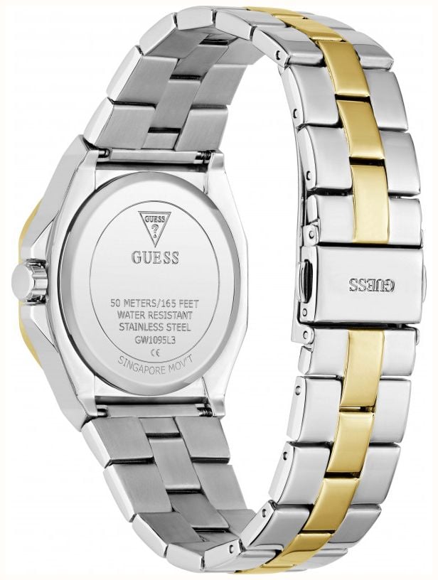 Guess Watches Women's Empress White Sunray Dial Two-Tone Stainless Steel Bracelet GW1095L3 - alternate view 3