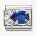 Nomination Classic Blue Teardrop Cubic Zirconia Charm 330329/06