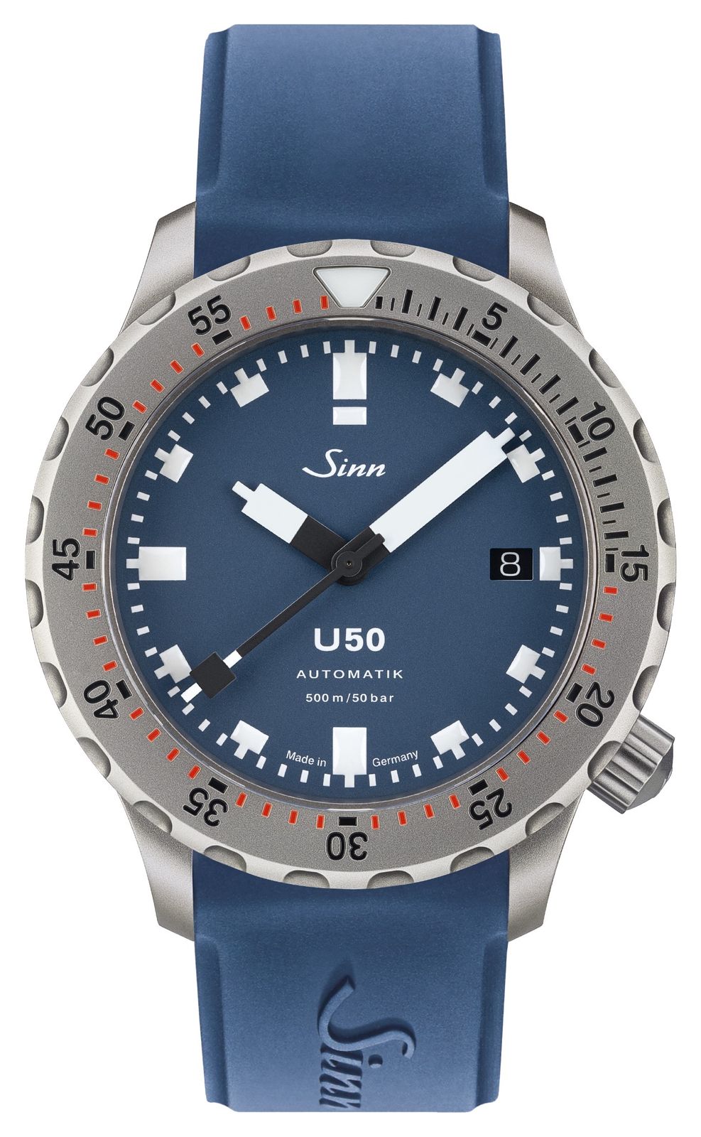 Sinn 1050.0101 BLUE SILICONE U50 B Automatic (41mm) Matt- Watch