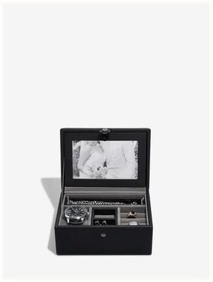 Stackers Black Luxury Personalised Photo Valet Box 76985