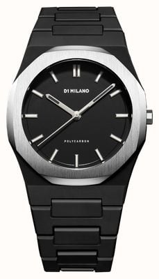 D1 Milano Polycarbon Moonglade (40.5mm) Black Dial / Black Polycarbonate Strap PCBJ14