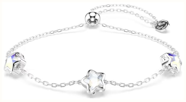 Swarovski Chroma bracelet Star, White, Rhodium plated 5754185