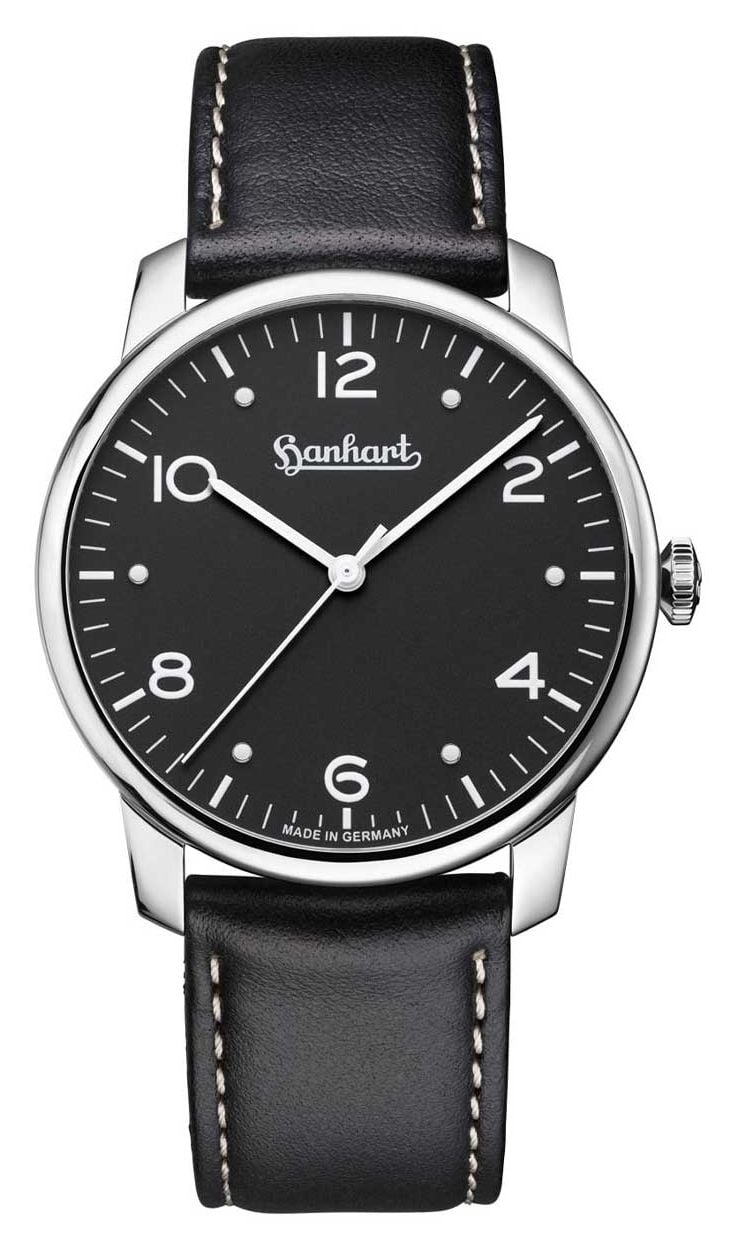 Hanhart 782.210-8010 PIONEER Silva (38.5mm) Black Dial / Watch