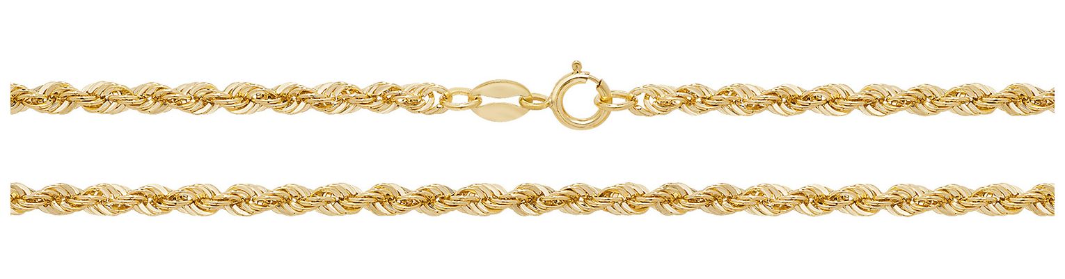 James Moore TH CH201/24 9ct Yellow Gold 24″ Rope Chain Jewellery