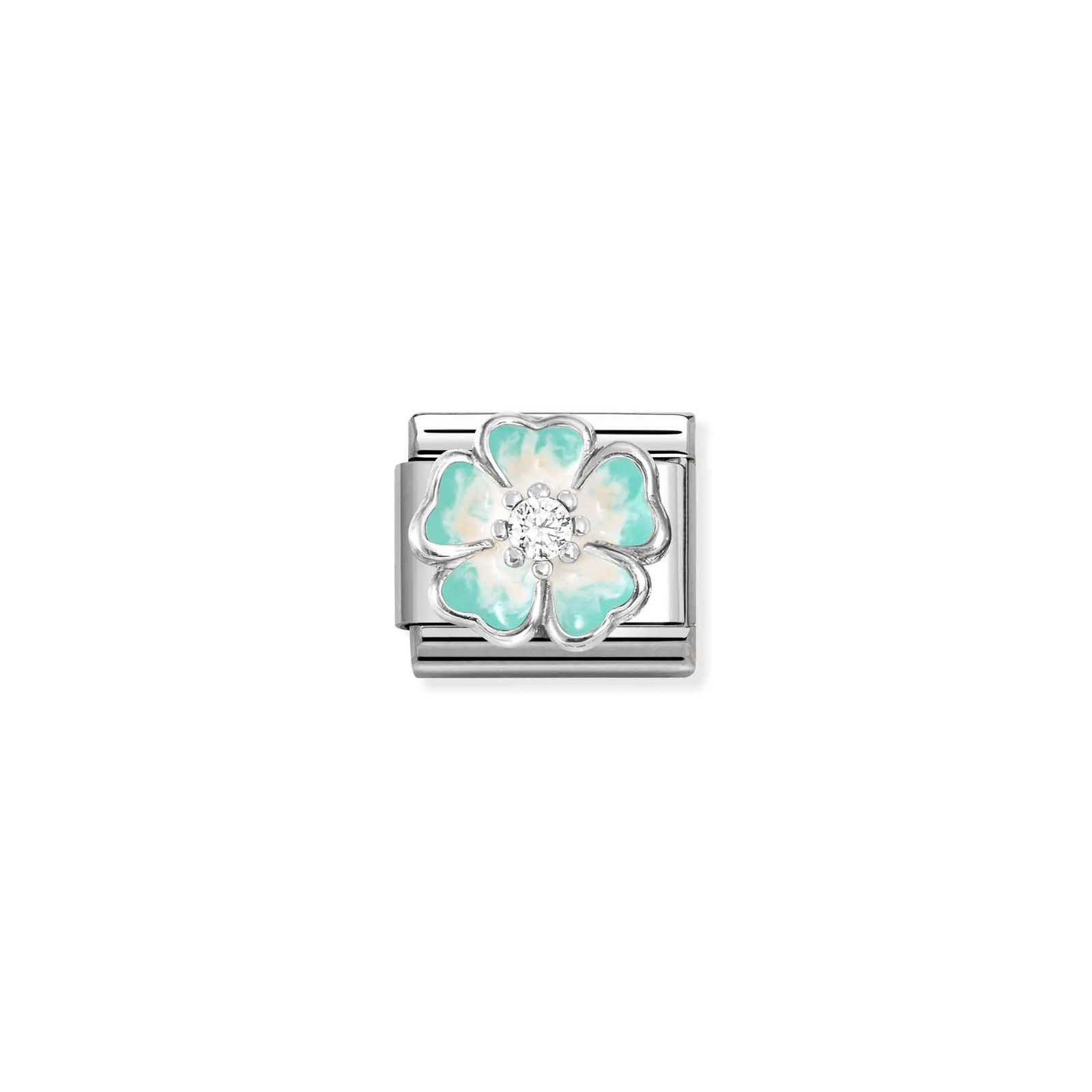 Nomination 330321/18 Classic - Green Enamel Flower Charm Jewellery