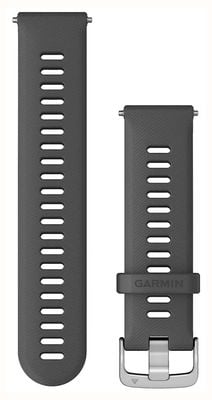 Garmin Quick Release Strap (22mm) Grey Silicone, Silver Hardware 010-11251-3C