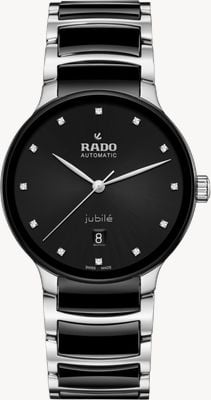 RADO Centrix Diamonds Automatic (39.5mm) Black Dial / Black High-Tech Ceramic & Stainless Steel R30018742