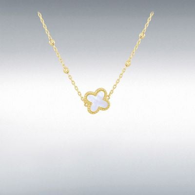 9ct Mother Of Pearl Petal Pendant 1.19.2230