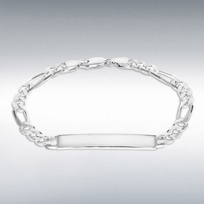 Sterling Silver 40mm x 6mm ID 5.6mm Figaro Bracelet 20cm/8 8.29.0293