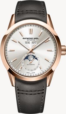 Raymond Weil Freelancer Complete Calendar Automatic (40mm) Dune Sunray Dial / Brown Leather Strap 2766-PC5-64001