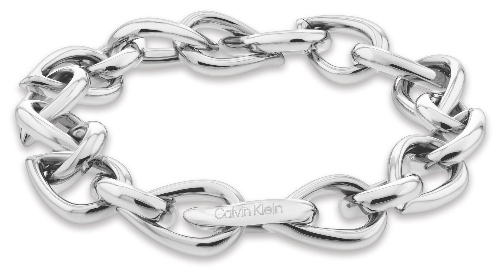 Calvin Klein 35000913 Sculptured Drops Silver Chain Bracelet Jewellery