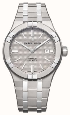 Maurice Lacroix Aikon Automatic Titanium (42mm) Grey Clous De Paris Dial / Titanium Bracelet AI6008-TT032-230-1