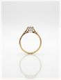 James Moore & Co Pre-Owned 18ct Yellow Gold Platinum Head 0.35ct Round Brilliant Cut 8 Claw Solitare Ring J84023 - alternate view 3