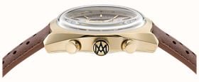 Aston Martin Timeless Quartz Chronograph (43mm) Champagne Dial / Brown Leather Strap MTTS2F502 - alternate view 3