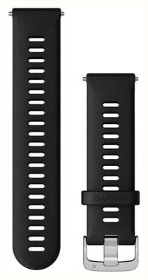 Garmin Quick Release Strap (22mm) Black Silicone, Silver Hardware 010-11251-3A