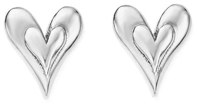 ChloBo Sunlit Heart Stud Earrings - 925 Sterling Silver SEST3596