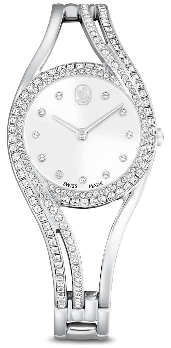 Swarovski 5689432 Hyperbola Silver Ladies Watch Bangle Jewellery
