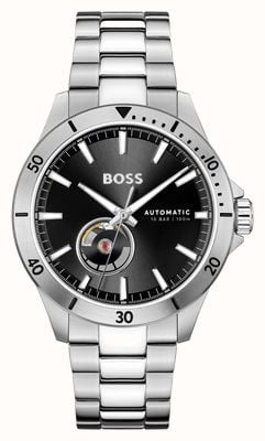 BOSS Men's Troper Automatic Black Dial / Stainless Steel Bracelet 1514202