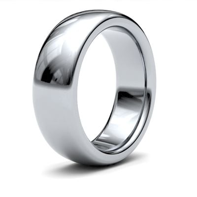 James Moore Wedding Rings | 9ct White Gold | 7mm | ExtraHeavy | Premium Court | AG_7GZP-9W
