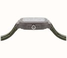 Herbelin Cap Camarat Square Titanium Automatic (40.5mm) Skeleton Dial / Khaki Green FKM Rubber Strap Watch 1846SQTDCK - alternate view 4