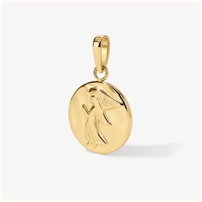 D.LOUISE Gold Tone Mini Guardian Angel Charm CH-27