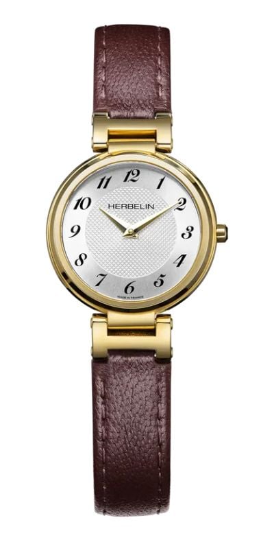 Herbelin 17512P1N28BU Lady H Quartz (26mm) Silver 'Clous de Watch