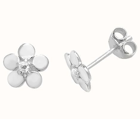 Treasure House Silver Flower Stud Earrings G51053