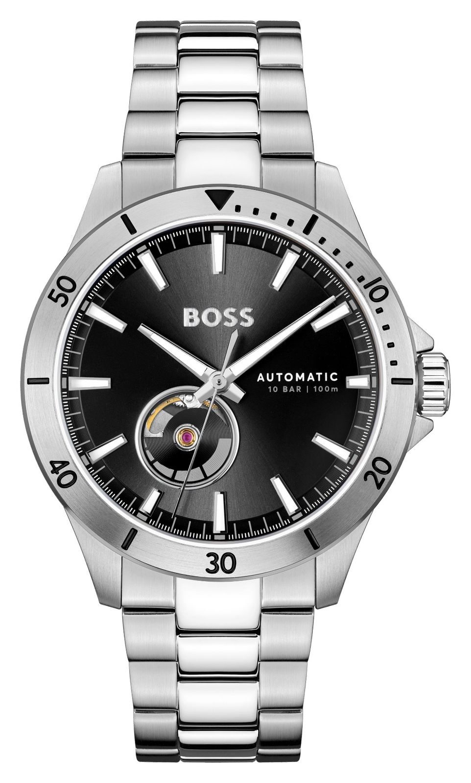 BOSS 1514202 Men's Troper Automatic (42mm) Black Dial / Watch