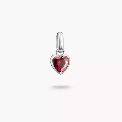 Thomas Sabo Silver Charm Pendant Heart Birthstone July Connect CC1335-051-10