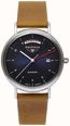 Bauhaus Men's Brown Italian Leather Strap | Blue Dial | Automatic | Day/Date 2162-3