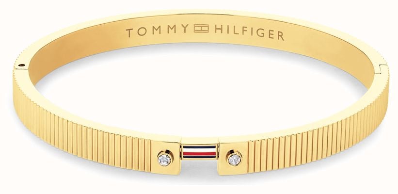 Tommy Hilfiger STRIPES Chunky Gold PVD Stainless Steel Bangle 2781048