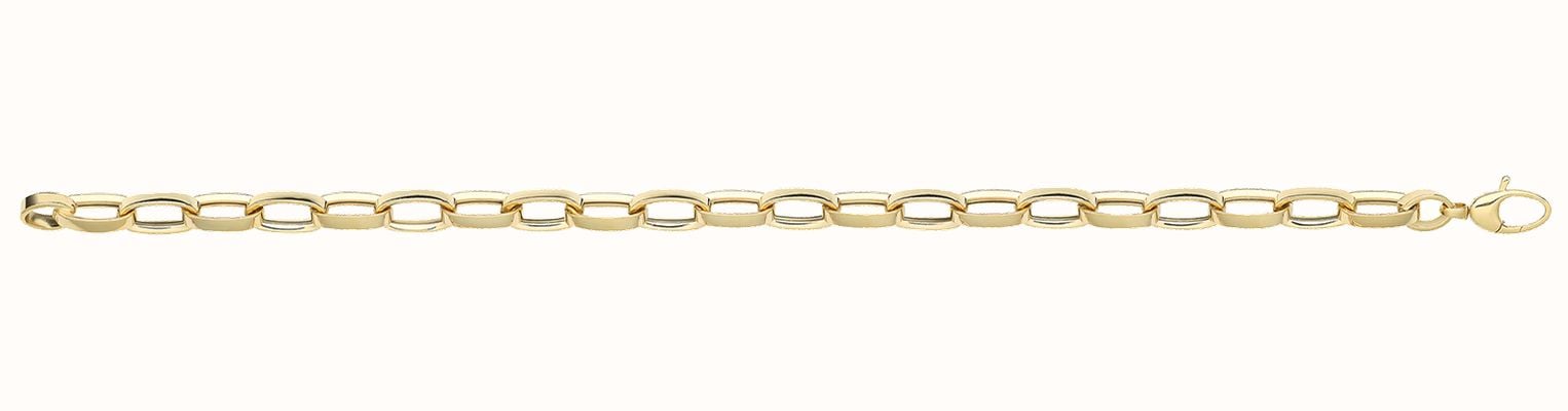 James Moore TH 9ct Yellow Gold Hollow Bracelet BR675