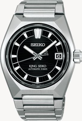 Seiko King Seiko VANAC 'Tokyo Highway' Automatic (41mm) Night Black Dial / Titanium Bracelet Watch HKF003J1