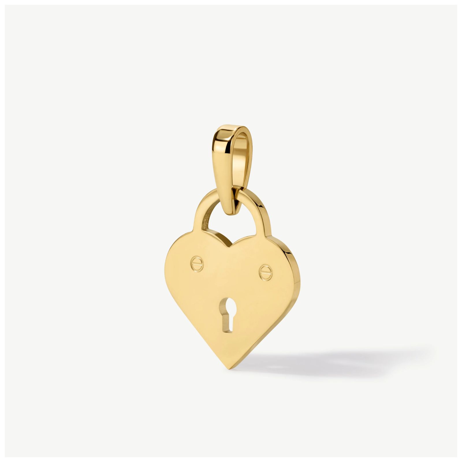 D.LOUISE CH10 Gold Tone Heart Padlock Pendant Jewellery