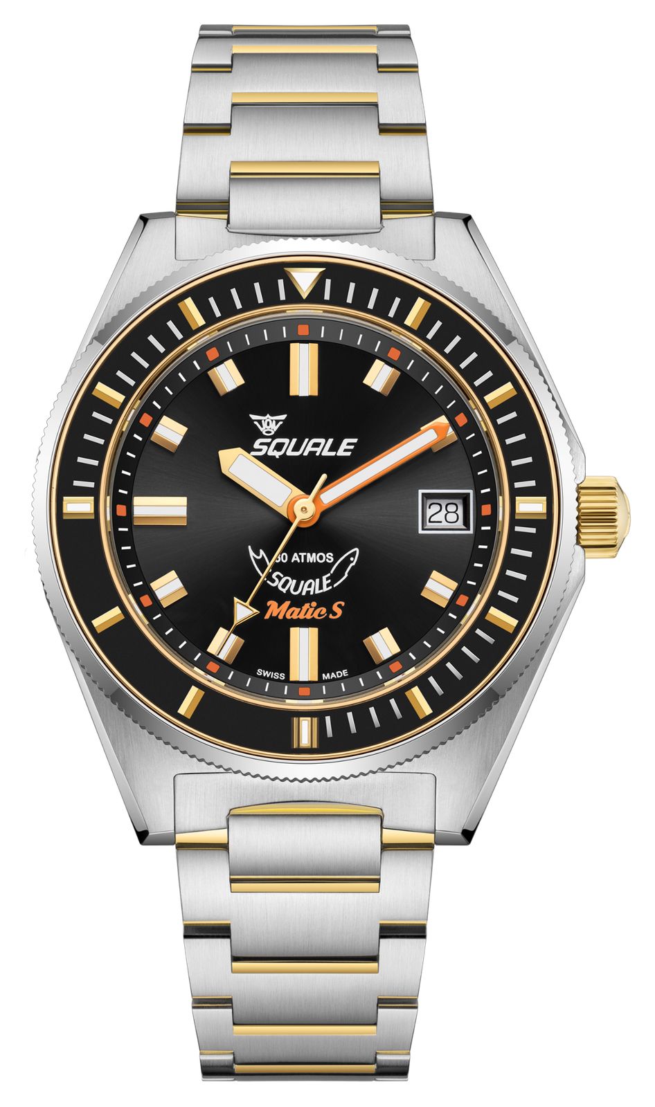 Squale MATICGBKBK.SSBI Matic S Automatic (39mm) Sunray Black Watch