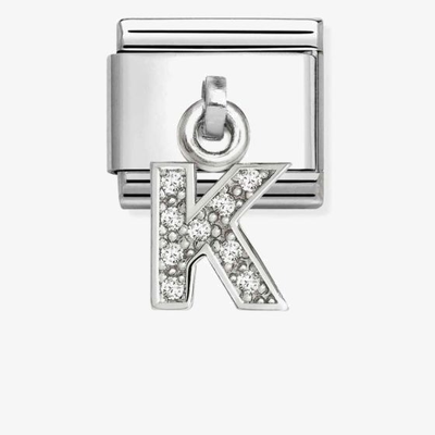 Nomination Classic Letter K Cubic Zirconia Charm 331818/11