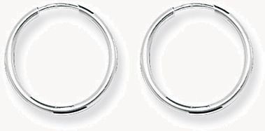 Treasure House Silver 16mm Sleeper Style Hoop Earrings G5533