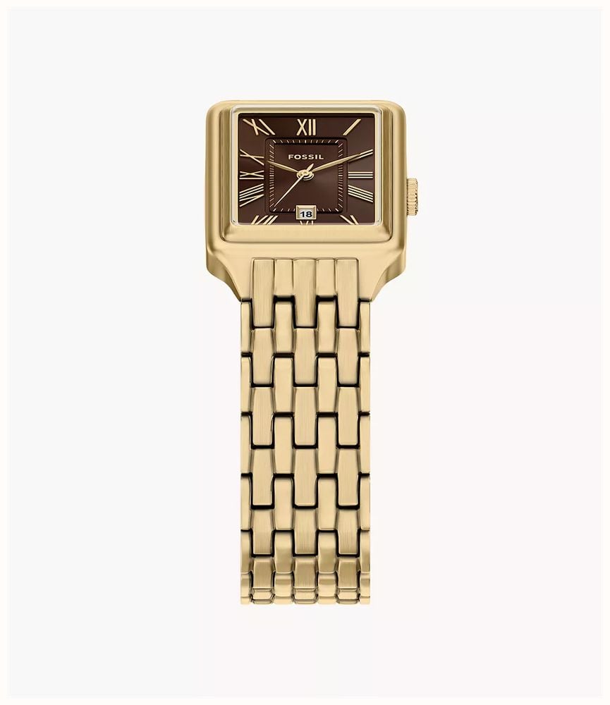 Fossil Raquel (23mm) Brown Dial / Gold PVD Stainless Steel Bracelet ES5434 ES5540 - alternate view 5