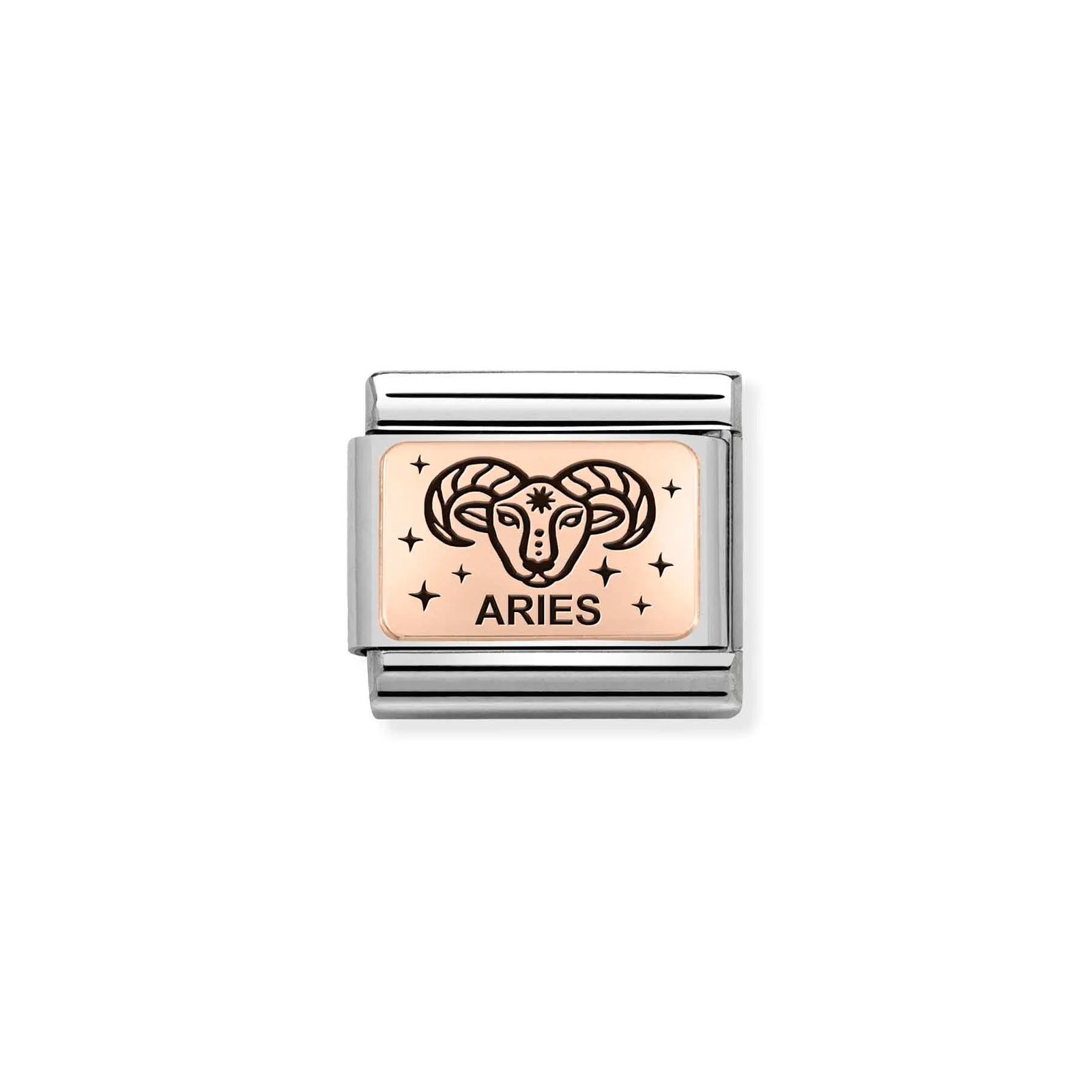 Nomination 430112/01 Classic Aries 9ct Rose Gold & Steel Jewellery