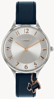 Radley Saxon Road | Navy Leather Strap | Silver Dial RY2965